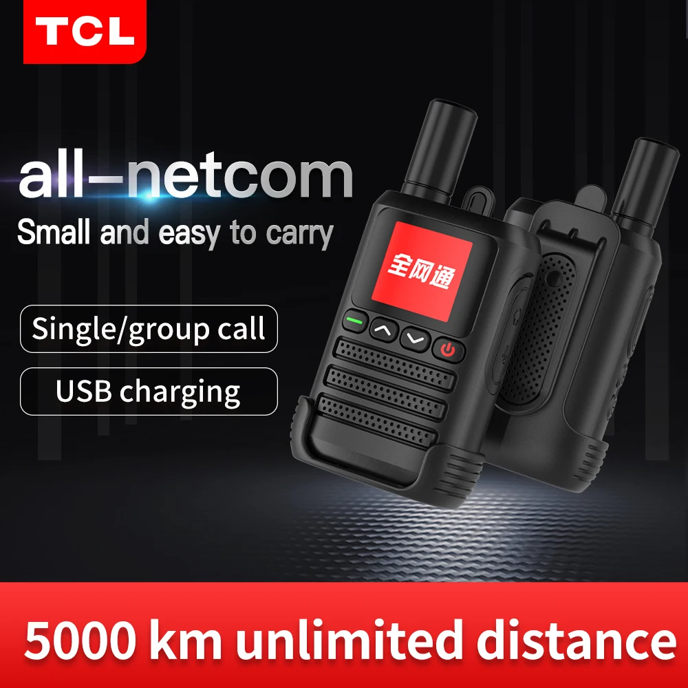 Бесплатная доставка TCL 4G POC Walkie-Talkie HL116 Plus Ручной микрофон с неограниченным