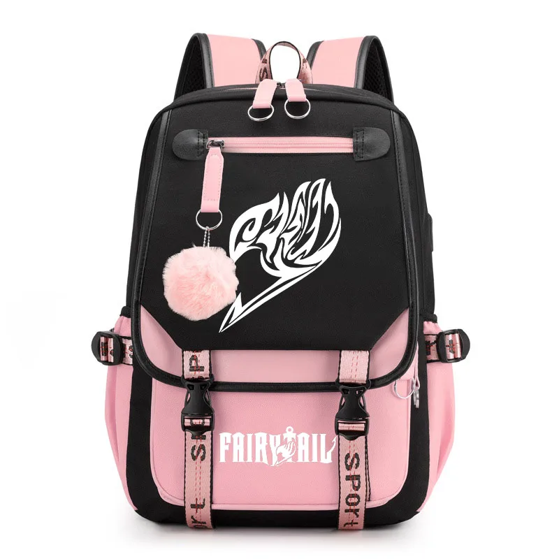 

Fairy Tail schoolbags for teenagers, children's backpacks, cartoon printing bags, outdoor travel bags, various leisure bags