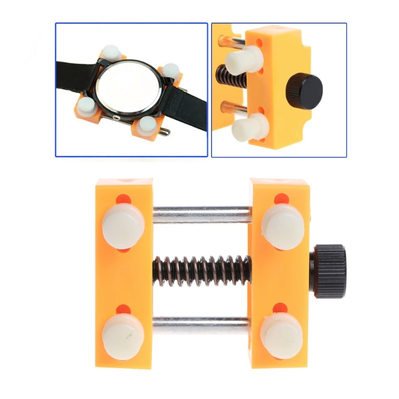 2pcs Watch Tool  Back Case Opener & Watchmovement Holder Adjustable Backcase Remover Opener For Repair Battery Replace Tools