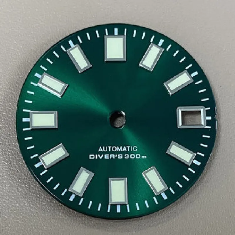 62MAS dial sunburst mod watch accessories For sbdx019 Mechanical watch NH35 Skx007 / 009 Turtle Abalone Dial 28.5mm case Date