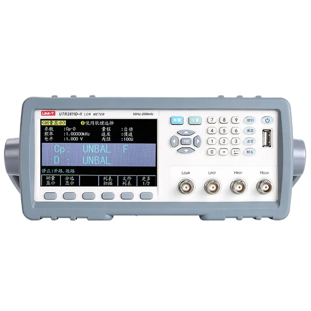 

UNI-T UTR2811D-II Desktop LCR Digital Bridge 10kHz/Inductor Resistance Capacitance Measuring Instrument