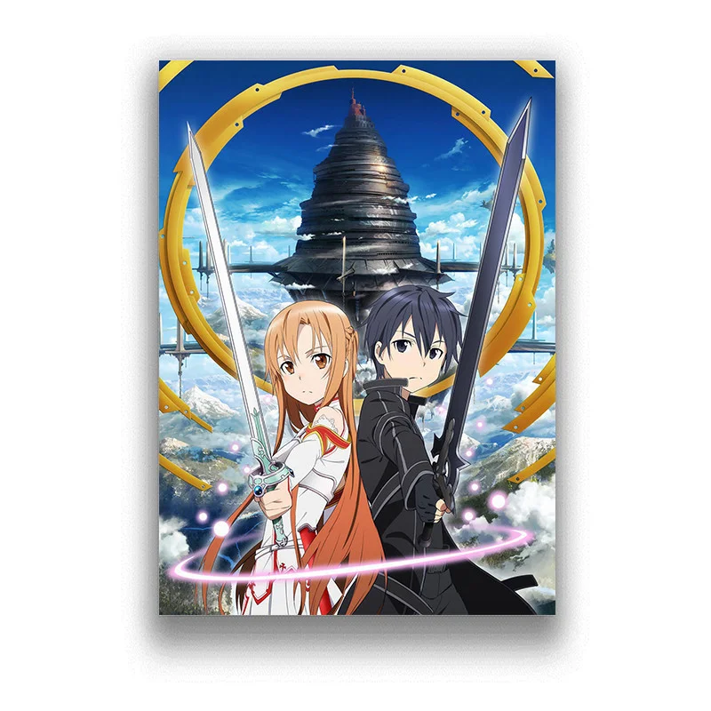 

Sword Art Online японское аниме Картина на холсте настенные картины для гостиной скандинавский Декор домашний декор приставка Декор