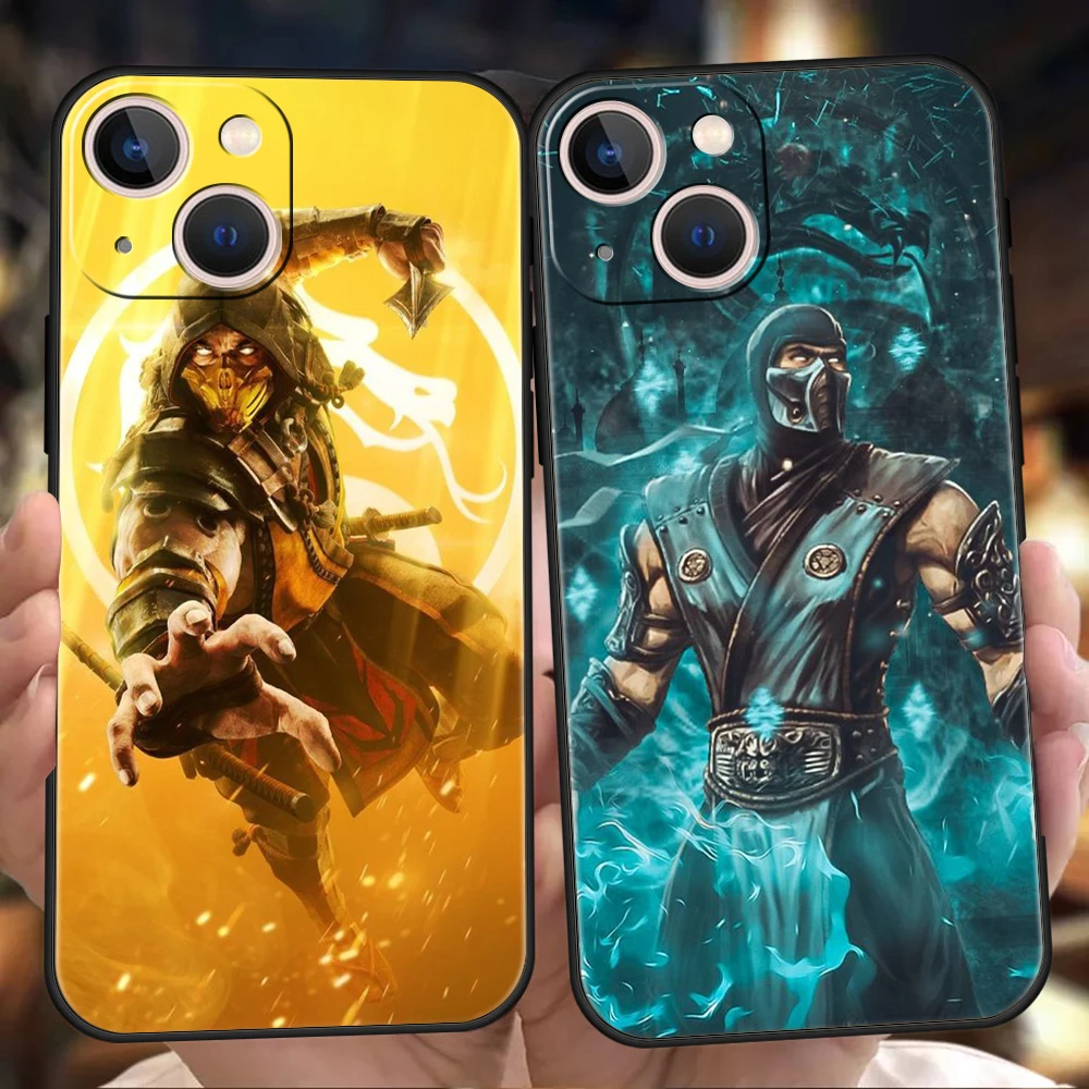 Funda de teléfono Scorpion Zero Sub Mortal Kombat para iPhone 14 13 12 Pro Max XR XS X iPhone 11 7 8 Plus SE 2020 13 Mini TPU suave