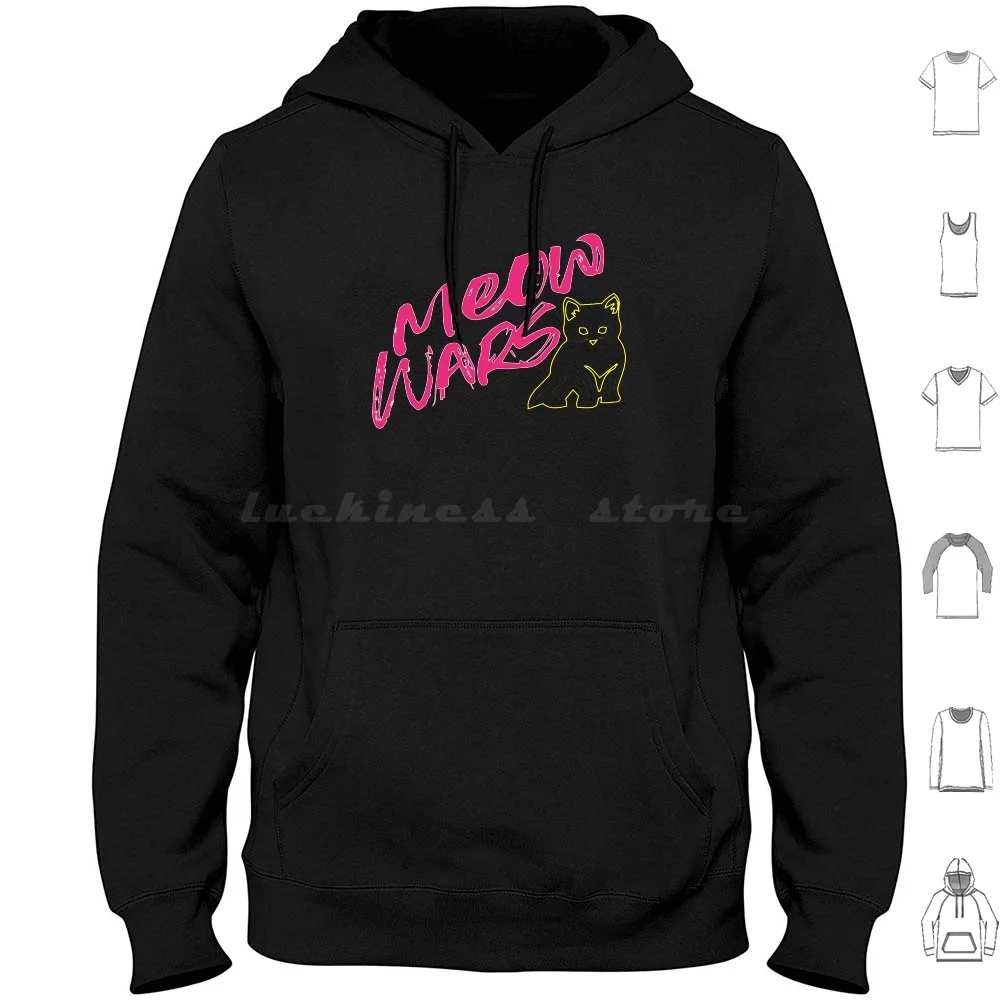 

Copy Of Where My Ho'S At  Hoodie cotton Long Sleeve Meow Wars Cat Funny For Cat Meow Wars Funny Cat Lovers Cats Owner