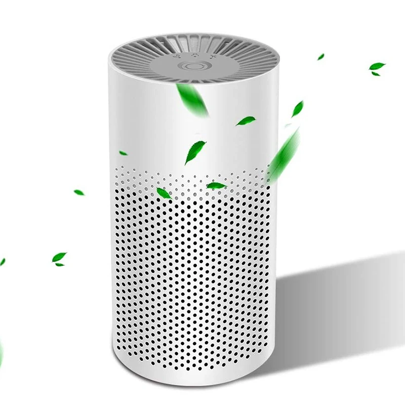

Portable Personal Air Purifier For Home Office Desktop Car With Activated Carbon HEPA Filter Mini USB Air Cleaner