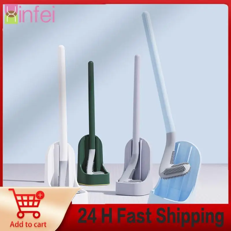 

1~8PCS Silicone Bristle Golf Toilet Brush and Drying Holder for Bathroom Storage and Organization Bathroom Cleaning Tool WC