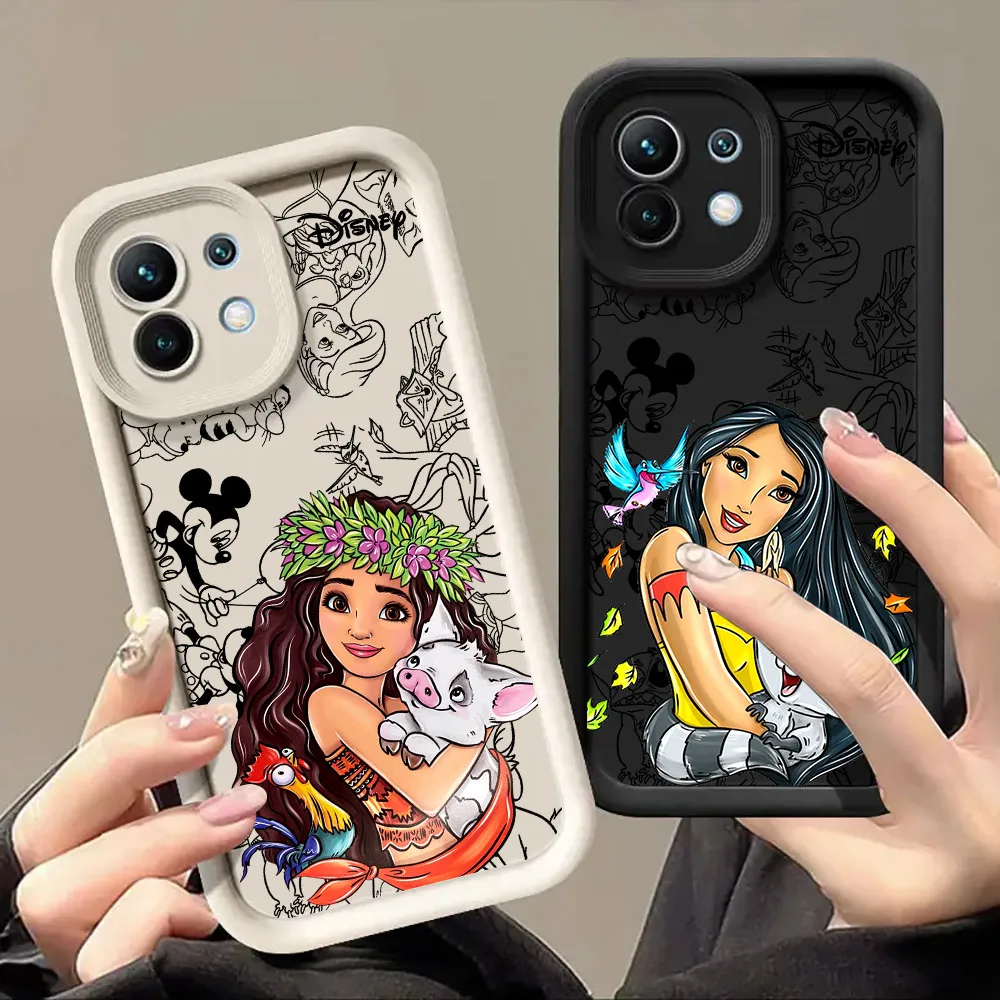 Фото Чехол для телефона Moana Pocahontas Disney Princess для Xiaomi Mi 13T 14 14T 15 15T Pro 17 Ultra Poco M7 M8 F8 F7 X6 X7 X8 Pro Max №1