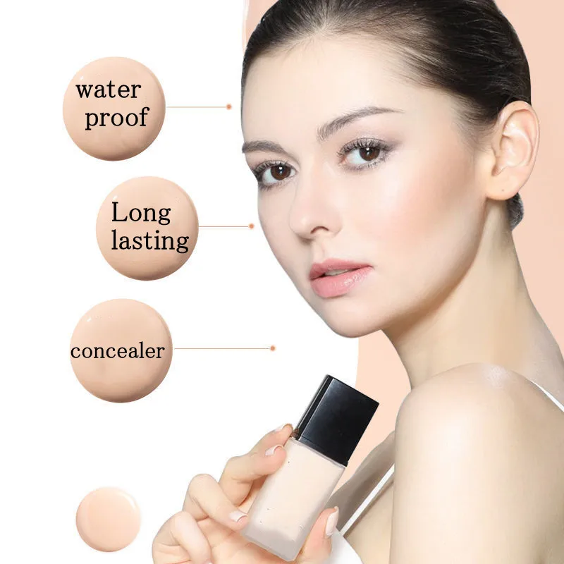 

Face Contour Concealer Liquid Waterproof Full Coverage Foundation Corrector Palette Base Professional Makeup For Dark Skin