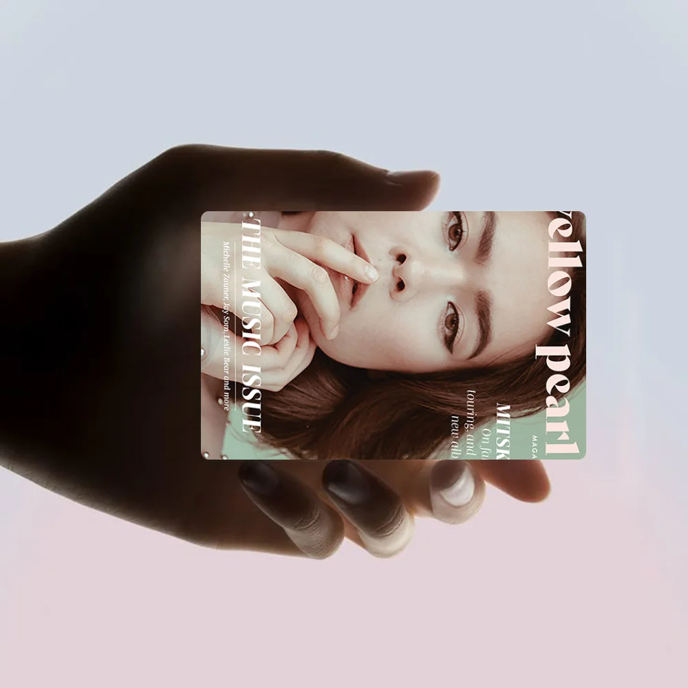 Певица M-Mitski наклейки мультфильм кредитная карта Visa дебет банка зарядная автобус