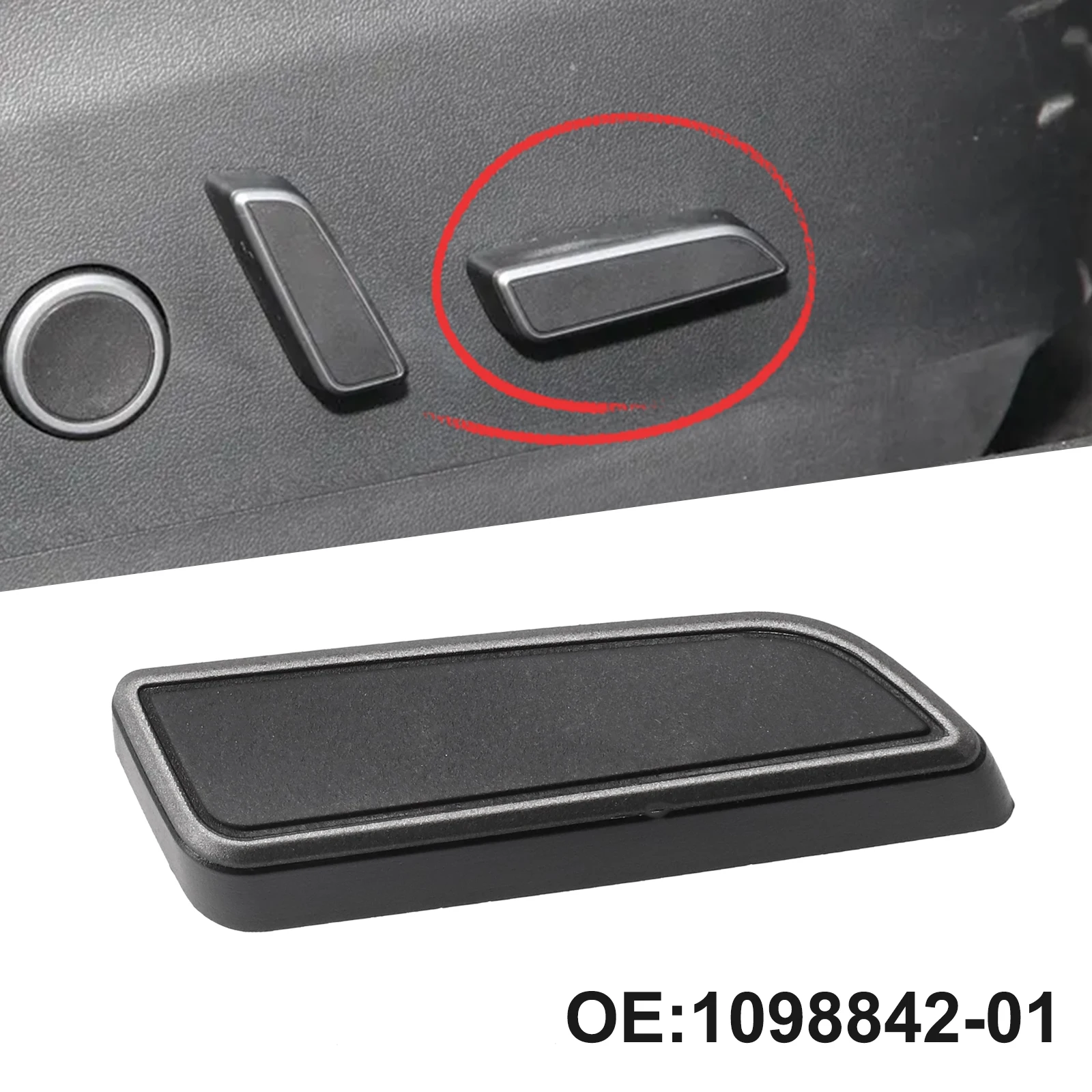 

New Car Co-Pilot Side Seats Cushion Button 1098842-01-D For Tesla Model 3 2021-2023 Car Seat Forward Switch Button Accessories