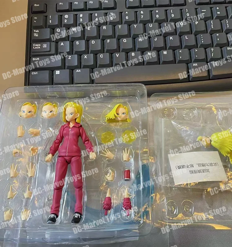 В наличии Class E Adventurer Dragon Ball Super Android No 18 аксессуары с открытым воротником аниме