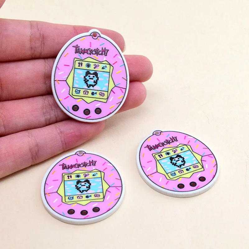 Game Charms Arcylic Popular Pet Pendant For Diy Jewelry Maki