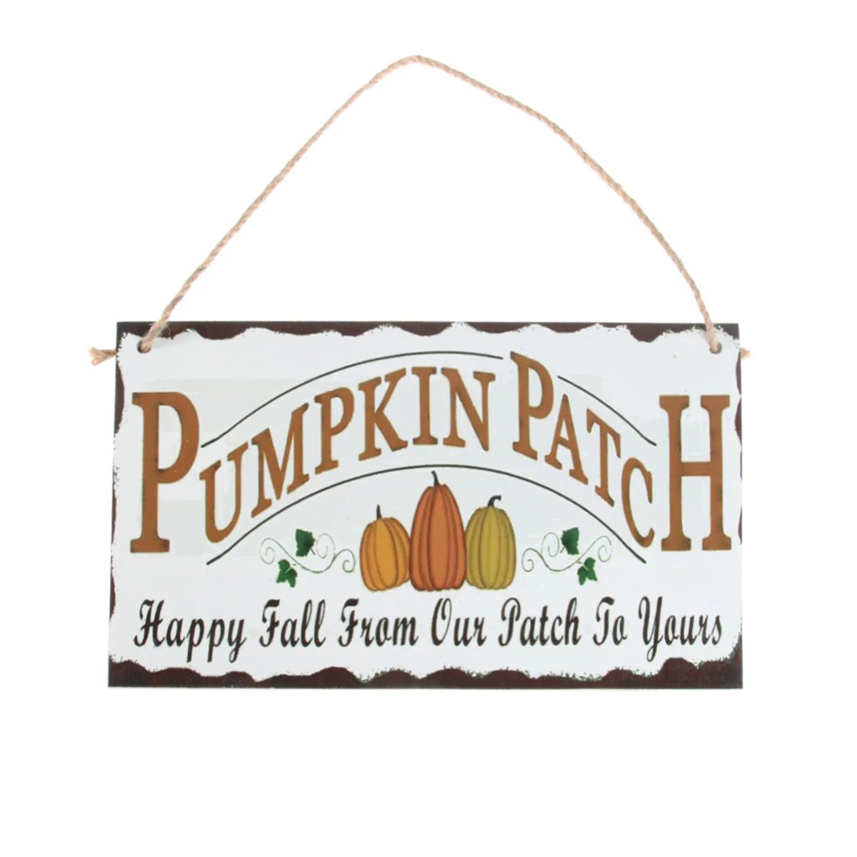 

Happy Harvest Board Pumpkin Pattern Outdoor Hanging Indoor Decor for Home School Office Festival