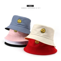 new cotton bucket hats for women and men fashion embroidery fisherman hat girls boys panama caps summer sun cap double side