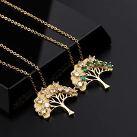 vintage diamond crystal tree of life pendant necklaces for women simple chakra yoga reiki choker necklaces fashion jewelry