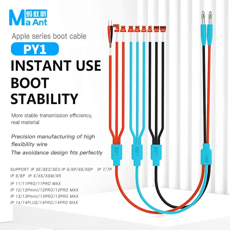 Maant Py1 3a 1to3 Ip-серия Гибкий Зарядный Кабель Для Iphone 6-14pm Ремонт Высокой Гибкости