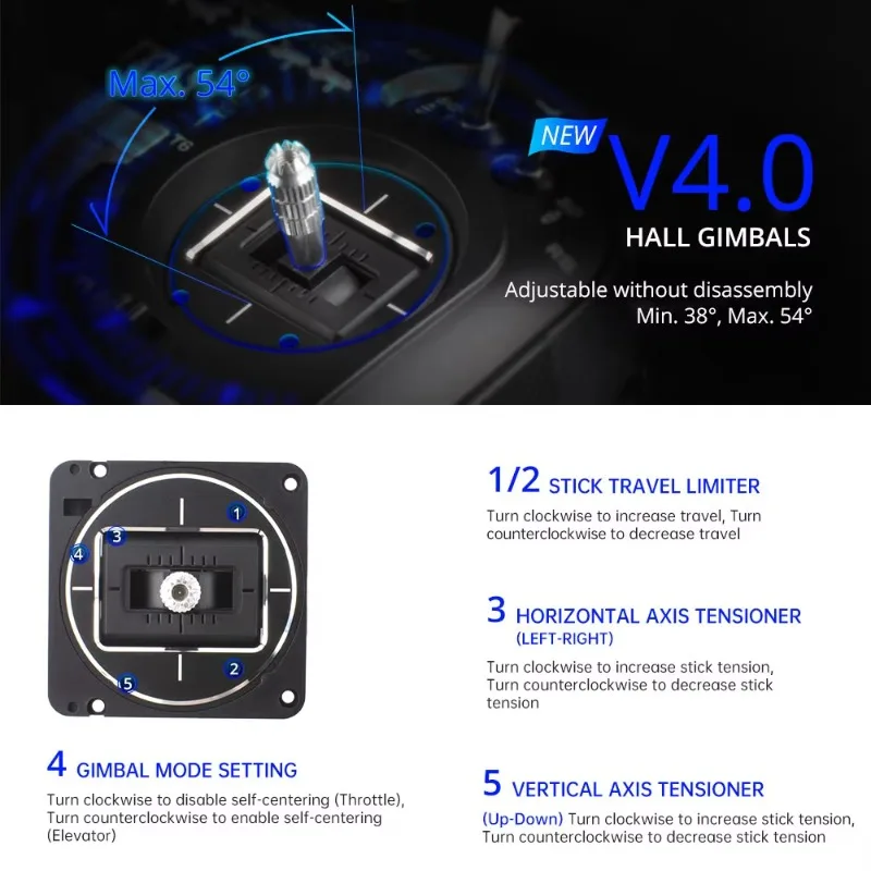 Фото RadioMaster TX16S MKII V4.0 16CH 2.4G Подвески Холла Передатчик Дистанционное Управление ELRS 4в1 Поддержка EDGETX OPENTX для RC Drone №3