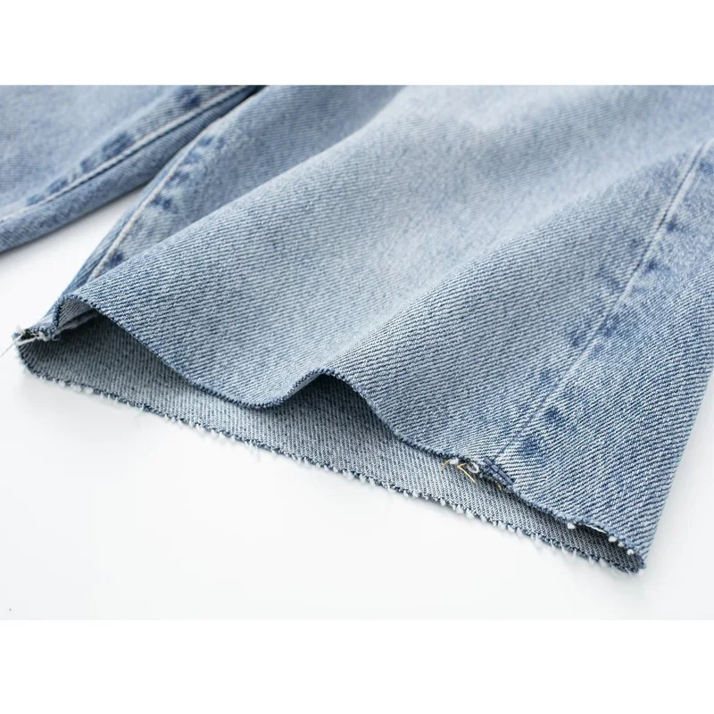 TRAF 2023 Denim Shorts for Women Blue Bermuda Shorts Woman Summer Mid Waist Jeans Shorts Women Streetwear Casual Women's Shorts