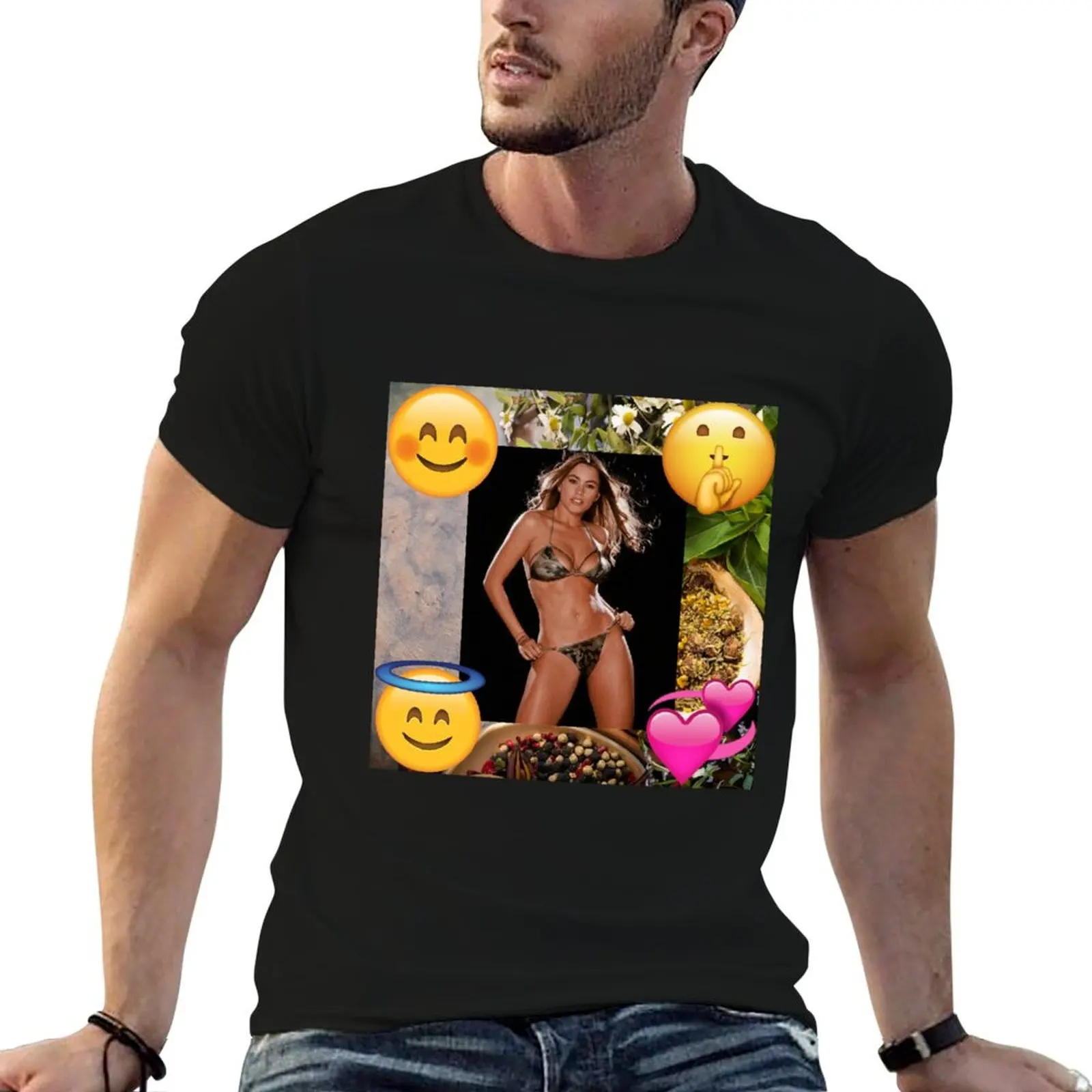 Футболка Sofía Vergara летние футболки с заготовками для мужчин хлопковые