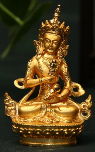 

8cm Tibet Buddhism Vajrasattva Meditation Buddha of wealth luck Divinity statue
