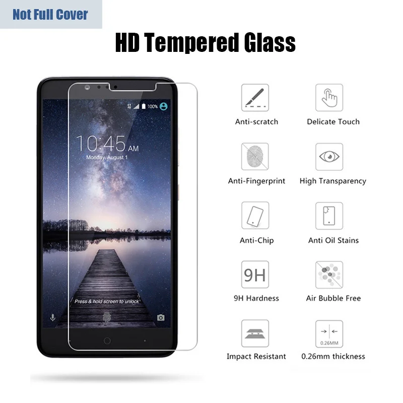 

9H Tempered Glass on ZTE Blade l2 l3 t620 A601 A460 L110 V8 Pro A512 Protective Glass for ZTE x Z17S Screen Protector