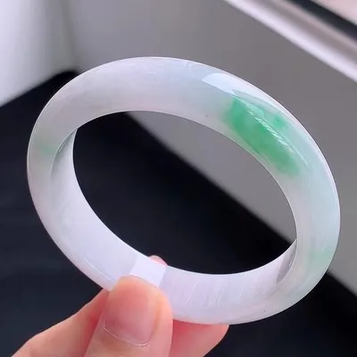 Ювелирные изделия zheru браслет из натурального бирманского нефрита 54 мм-62 мм