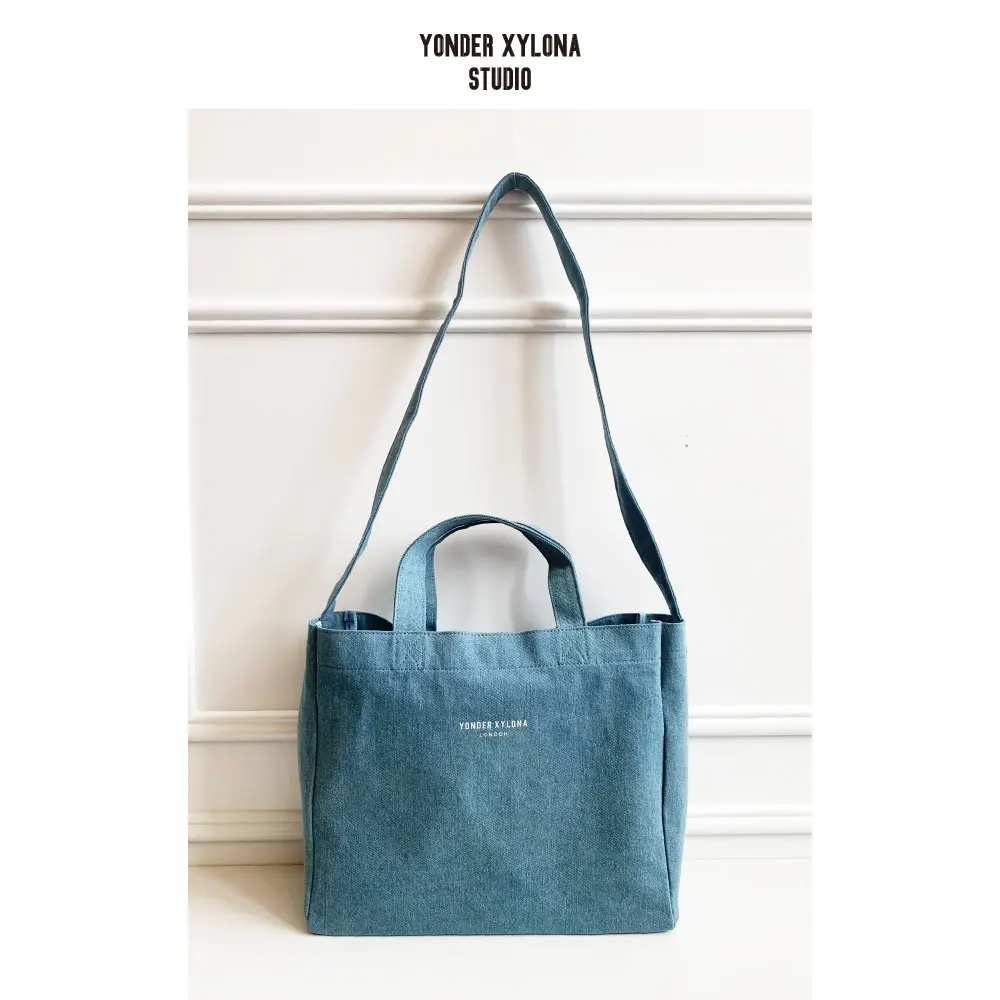 2022 New Summer Casual Workwear Style Canvas Tote Bag Fashion Ivy Style Shoulder Bag Daily Unisex Design Amekaji Gym Bag