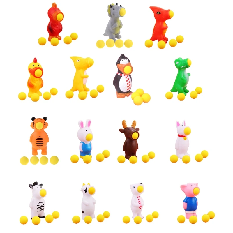 

Realistic Animal Shaped Squeezable Toy -Shooter Balls Game for Kids Adults Toy Guns for Kids Reliever Stress Squishy Toy