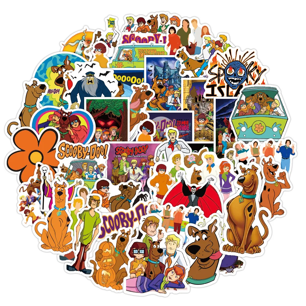 

50pcs Classic Anime Scooby Doo Graffiti Waterproof Sticker
