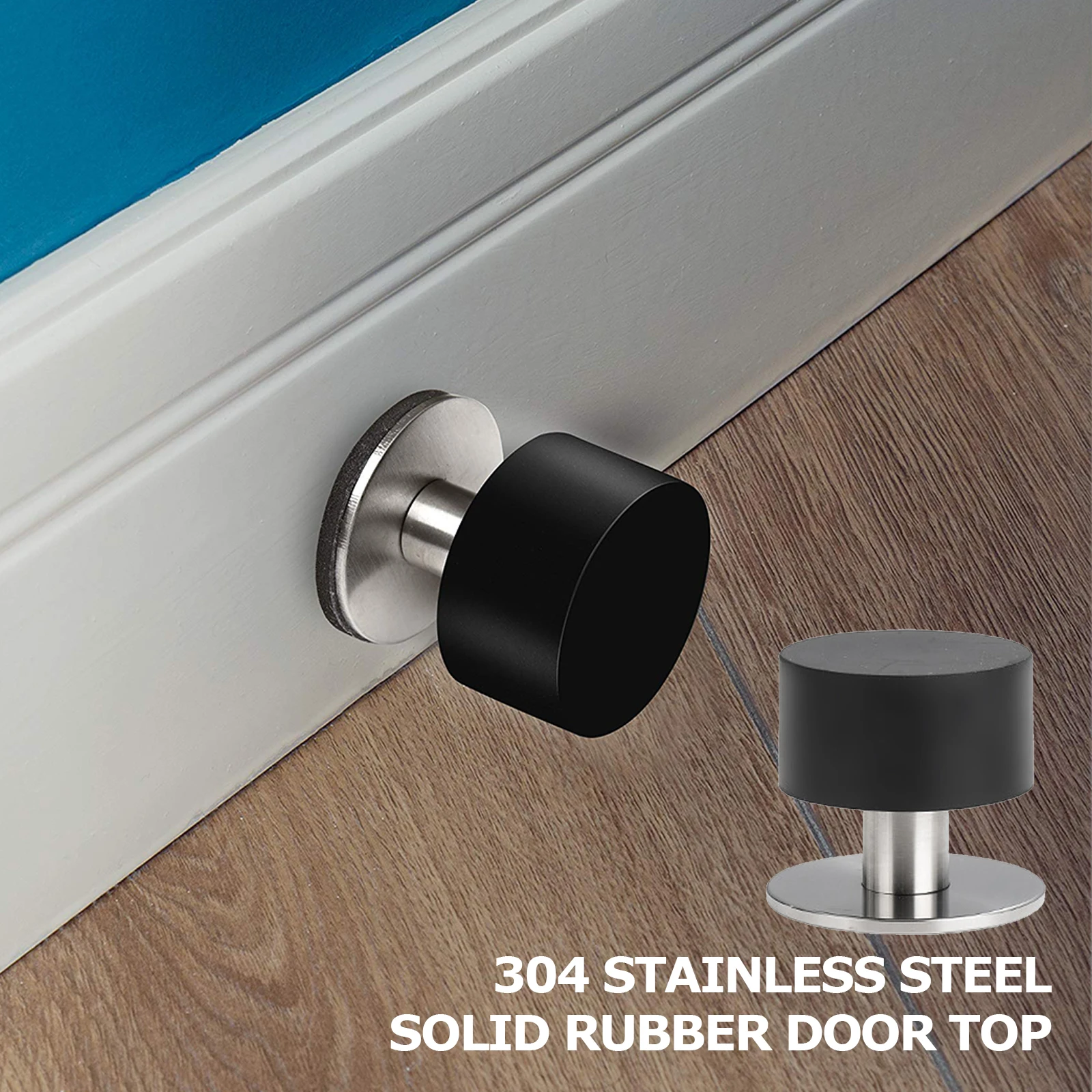 

4 шт., пробка для двери из нержавеющей стали