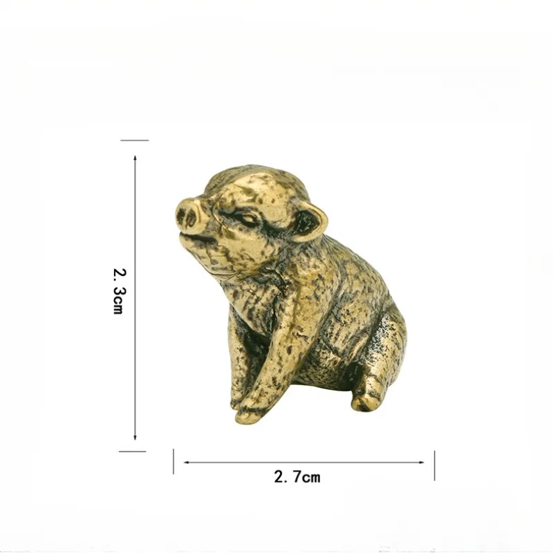 

Медные миниатюры животных Lucky Pig