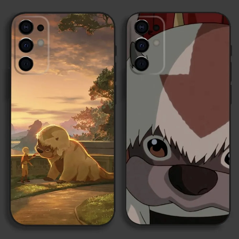 Appa Yip Avatar Phone Case For Samsung S24 S21 S22 S23 S30 Ultra S20 Plus Fe Lite Note 10 9 5G Black Soft Cover