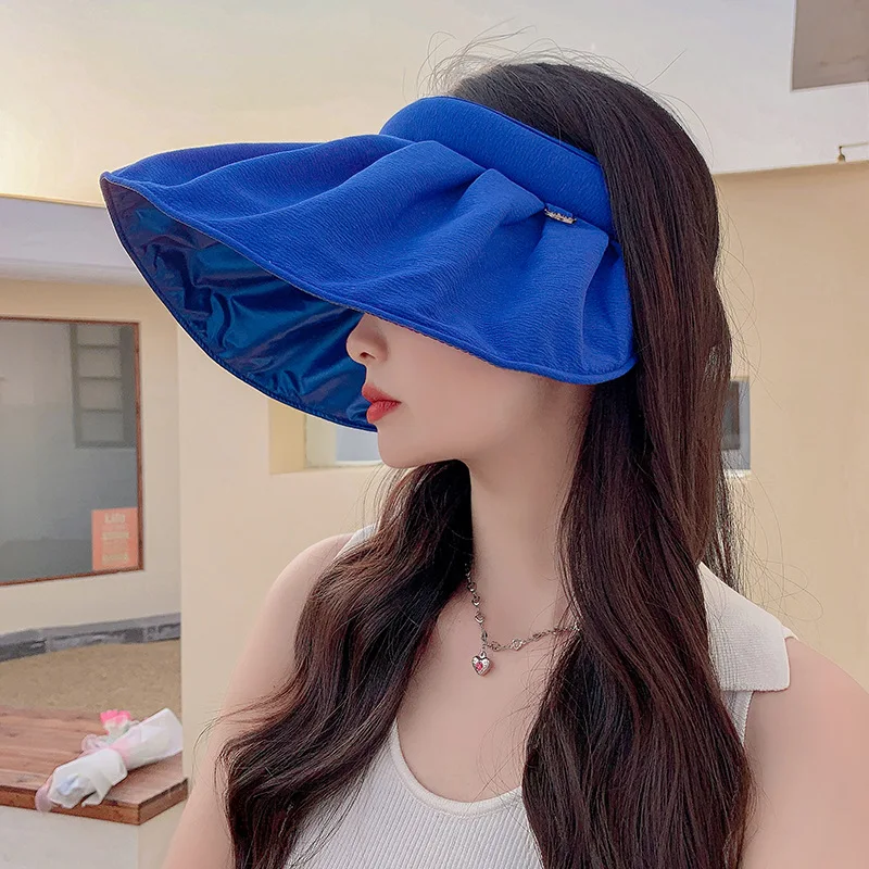 

2022 new Korea ladies' empty hat outdoor sun visor Sun Hat fashion Joker hat