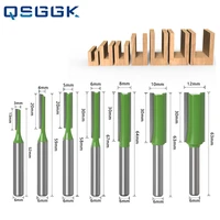 profession woodworker milling cutter set alloy head single double edge 6mm 14%e2%80%b3 shank for wood open groove dig bottom drill bit