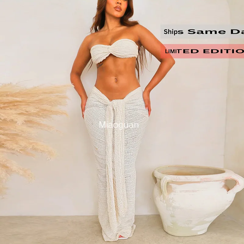 Элегантный женский комплект из 2 предметов полуночные тонкие полосатые топы на