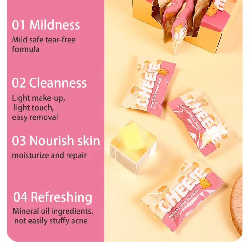 

Makeup Remover Oil Mild Non-irritating Refreshing Non-greasy 3 in 1 Individually Packaged Portable Deep Makeup Remover Oil