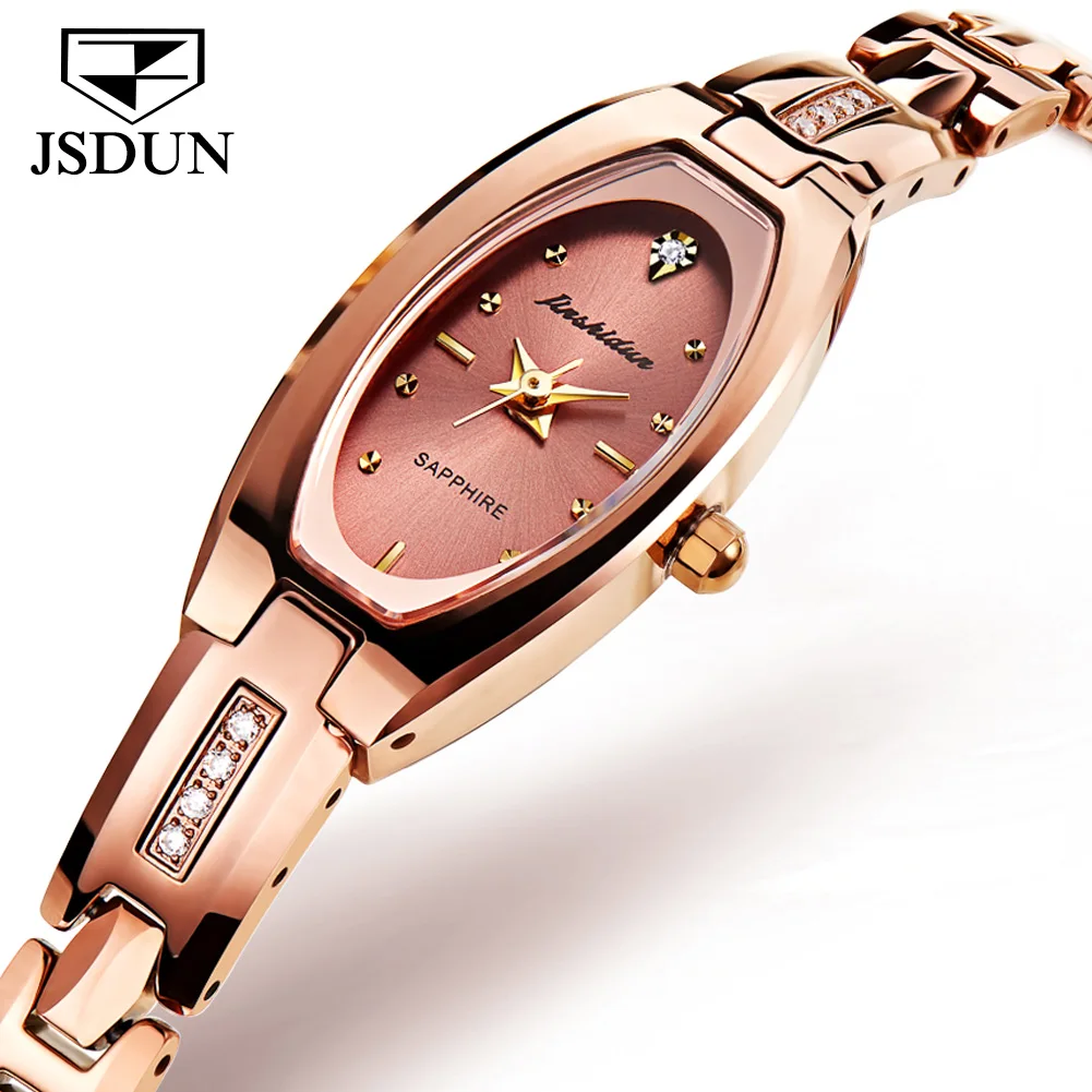 

JSDUN Luxury Ladies Quartz Watch Women Waterproof Gold Steel Strap Women Wristwatch Top Brand Bracelet Clocks Relogio Feminino