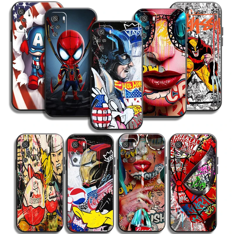 

Marvel Avengers Phone Cases For Xiaomi Redmi Redmi 7 7A Note 8 Pro 8T 8 2021 8 7 7 Pro 8 8A 8 Pro Cases Soft TPU Coque Funda