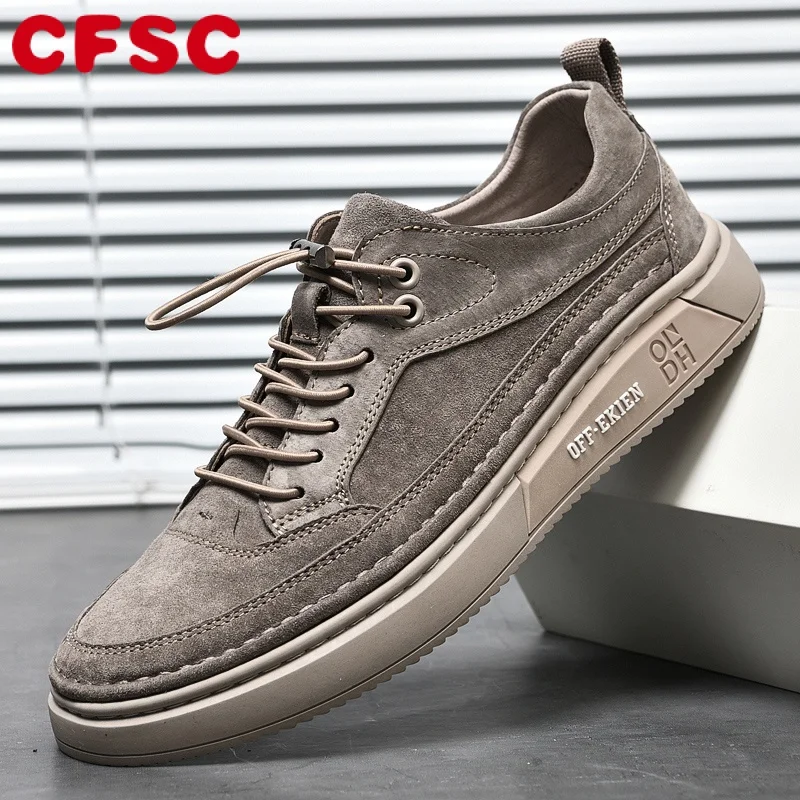 

Туфли мужские из натуральной кожи, дышащие удобные повседневные кроссовки, на шнуровке, модная Уличная обувь, осень