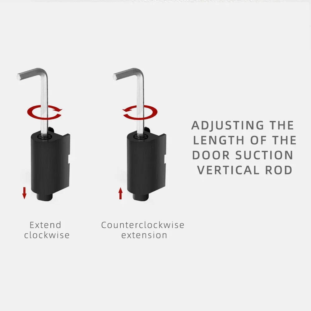 

Magnetic Door Stopper Thin Metal Floor Stop Height Adjustable Hidden Door Holders Catch Floor Nail-free Door Stop Hardware