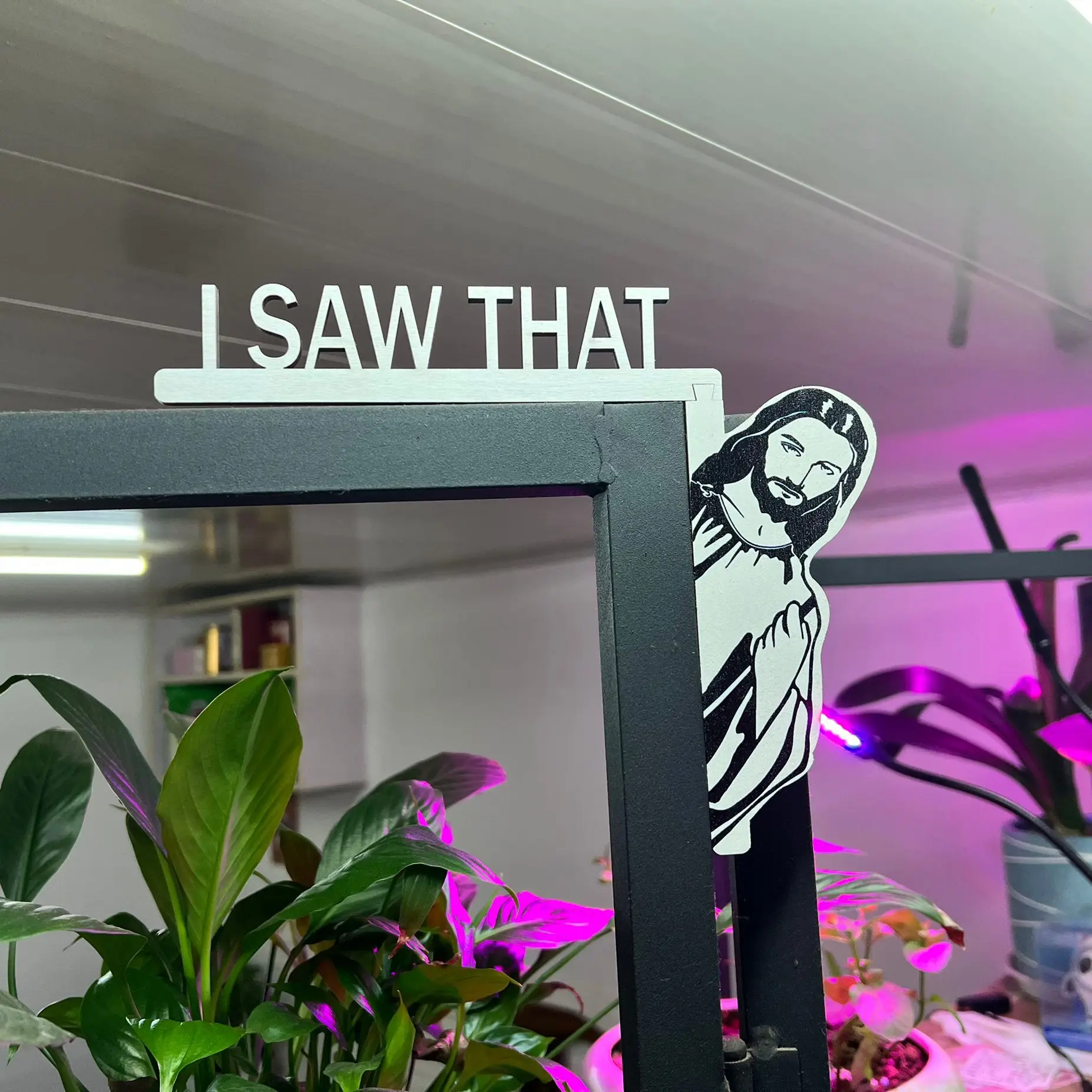 

2PCS Jesus I Saw That Door Sitter Door Frame Decoration New Fashion