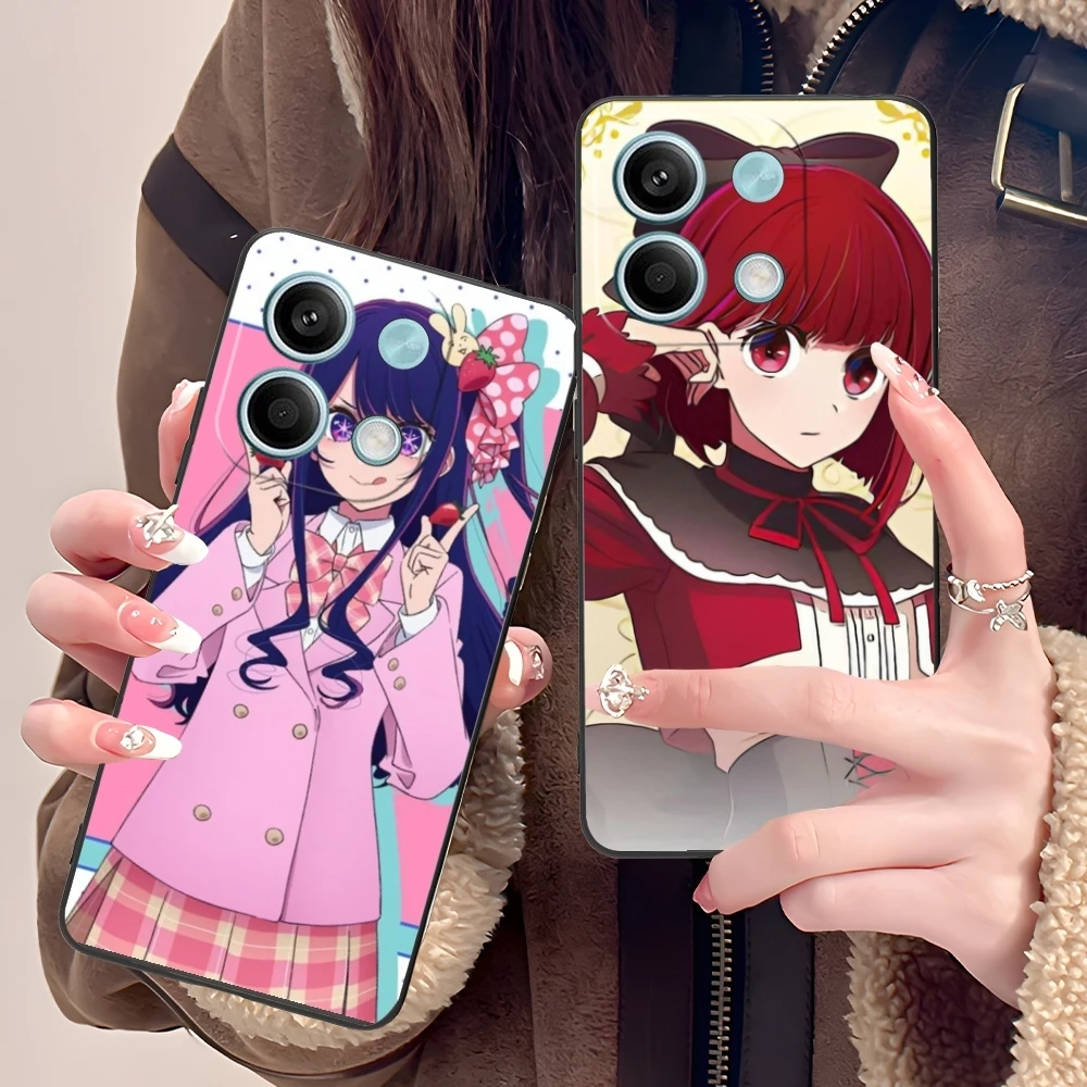 Милый чехол Oshinoko для мобильного телефона Xiaomi POCO M6 M5 M4 M3 X6 X5 X4 X3 F6 F5 F4 F3 F2 C40 Pro 5G GT