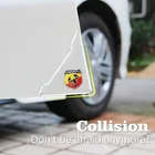 2 шт., силиконовые наклейки на двери автомобиля FIAT Abarth 500 Grande Punto Tipo Panda Ducato Stilo Strada