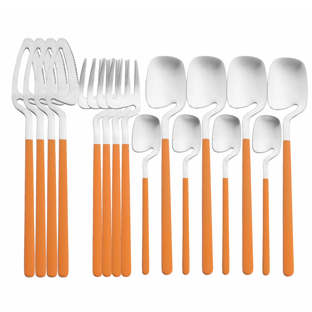304 Stainless Steel Dinnerware Knife Fork Spoon Tableware Ki