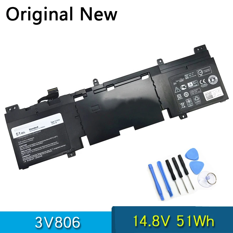 

Новый оригинальный 3V806 ноутбук Батарея для Dell Alienware 13 R2 серии ALW13ED-2708 2608 2808 1508 1608 N1WM4 62N2T 2P9KD 14,8 V 51Wh
