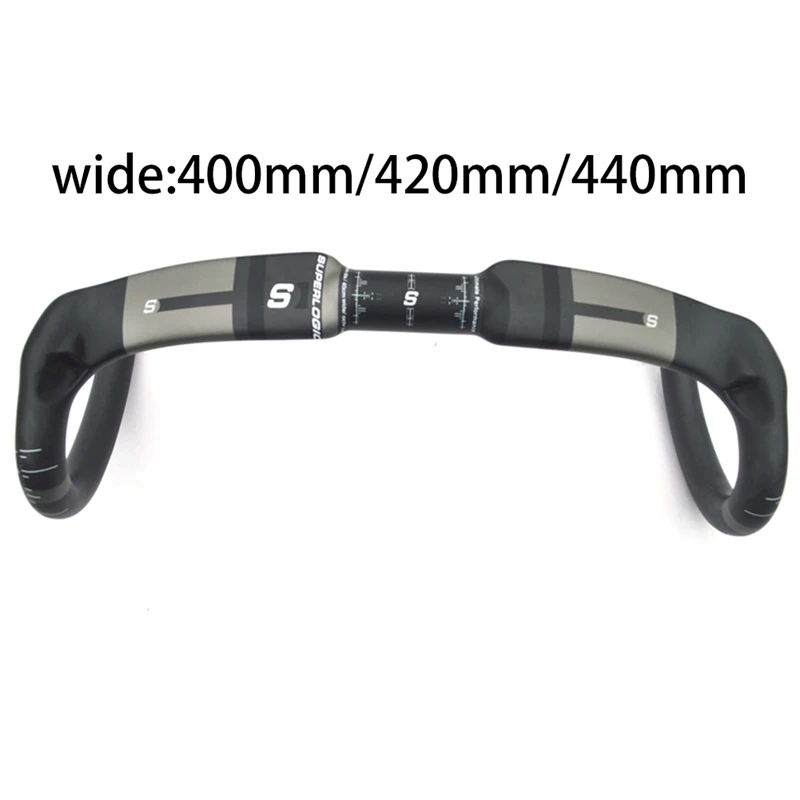 

Superlogic Carbon Fiber Bicycle Handlebar Reduce Resistance Bent Bar Strengthen Bike Parts Ud Matte