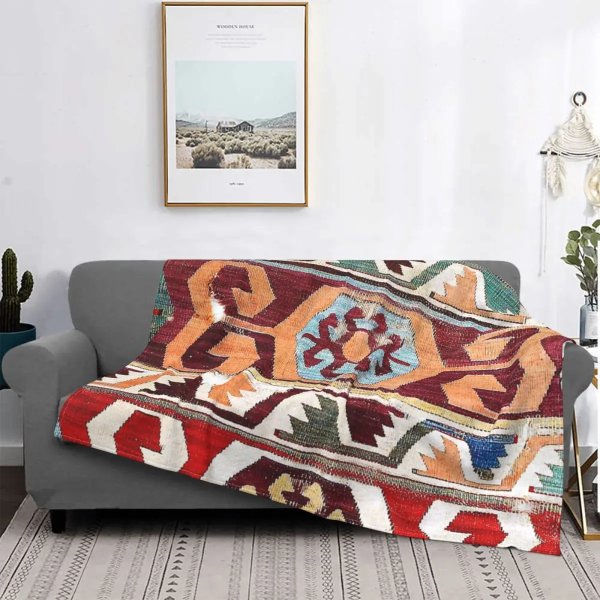 

Одеяло Konya 18-го века, центральный анатолийский плед, покрывало на кровать, мягкие покрывала, Ins ветер, пушистые зимние покрывала для кровати