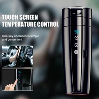 12v 24v 350ml portable car heating cup stainless steel water warmer bottle car kettle adjustable %e2%80%8bwater mug heated coffee tea