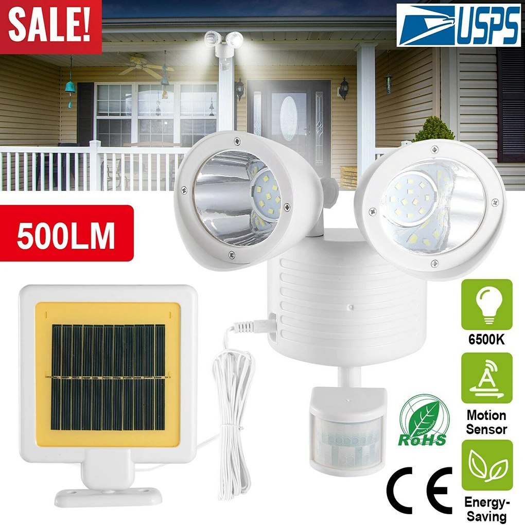 

Household Solar Powered 22LED Motion Sensor Light Outdoor Floodlight Courtyard Pation Induction Lamp Housing