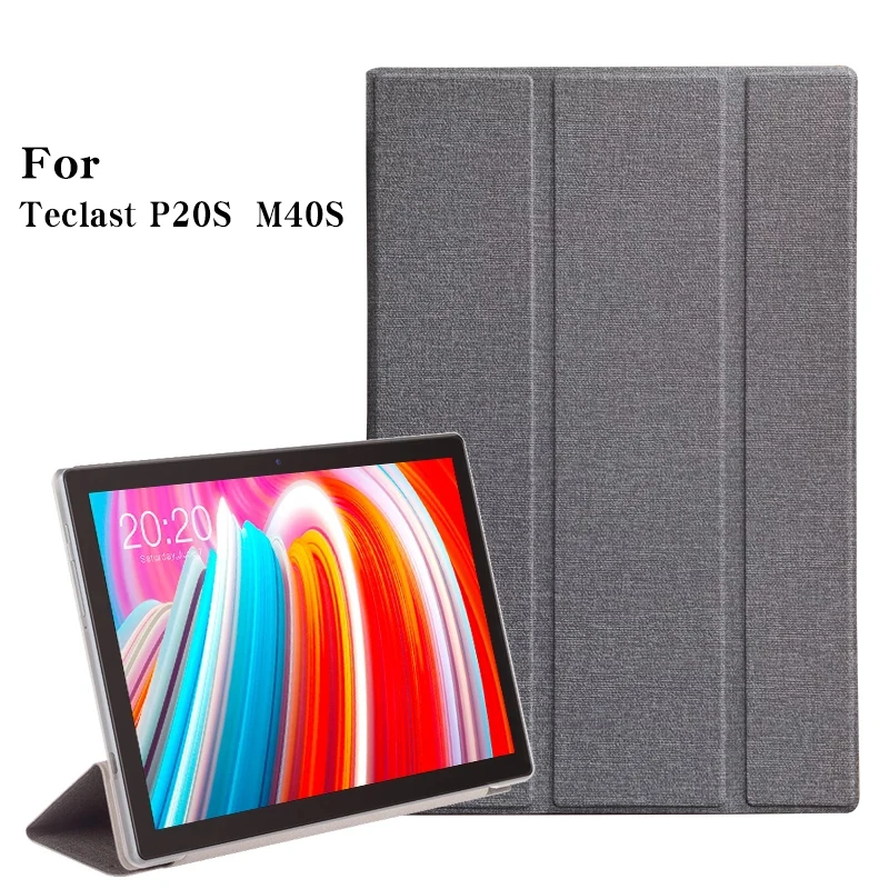 Ultra-thin Case Cover for Teclast P20S Tablet Pc Stand Pu Leather Case for 2022 Teclast M40S 10.1 Inch Shell